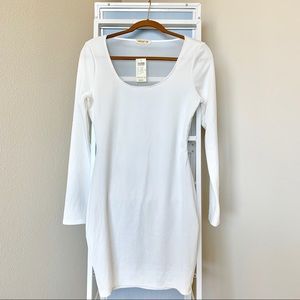 Arden B Long Sleeve Bodycon Dress with Mesh Back